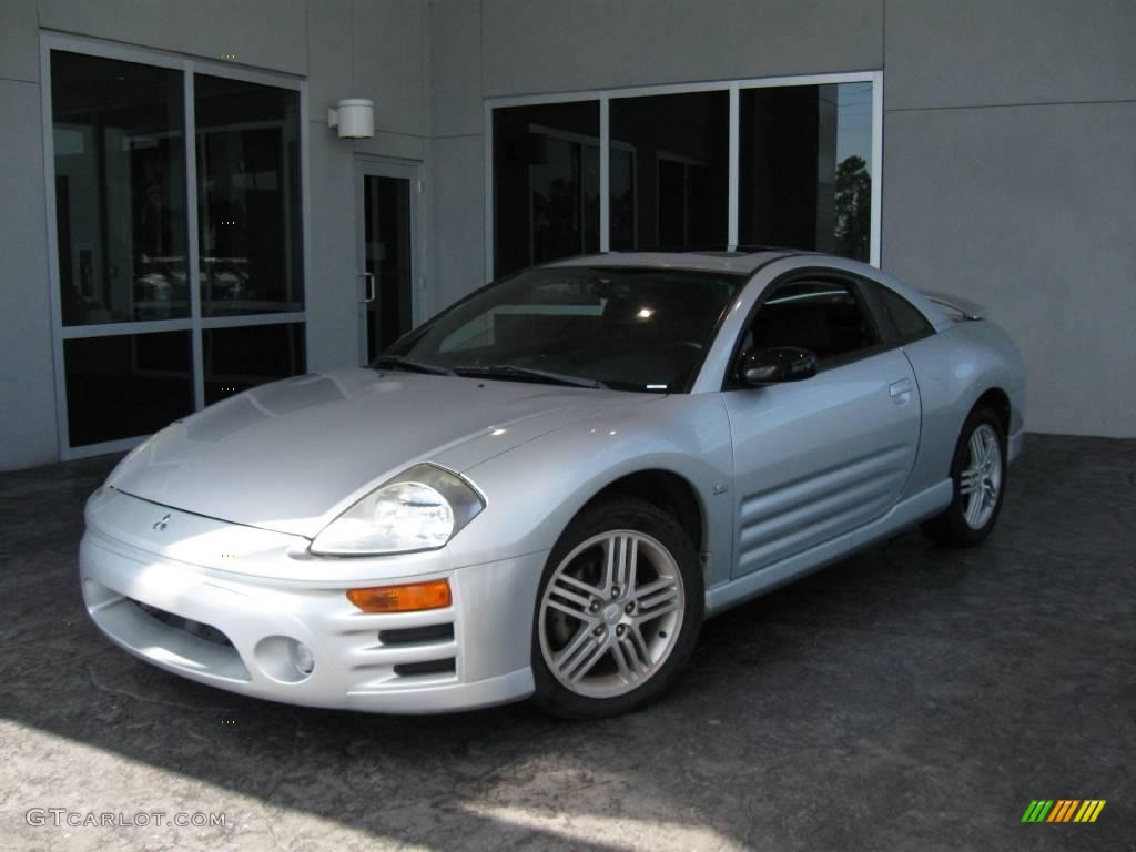 2003 Eclipse GT Coupe - Sterling Silver Metallic / Midnight photo #2