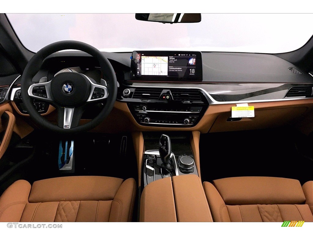 2021 5 Series 540i Sedan - Alpine White / Cognac photo #5