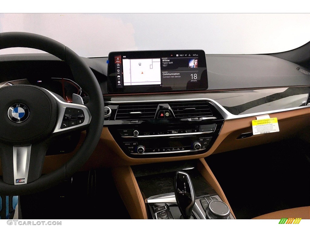 2021 5 Series 540i Sedan - Alpine White / Cognac photo #6