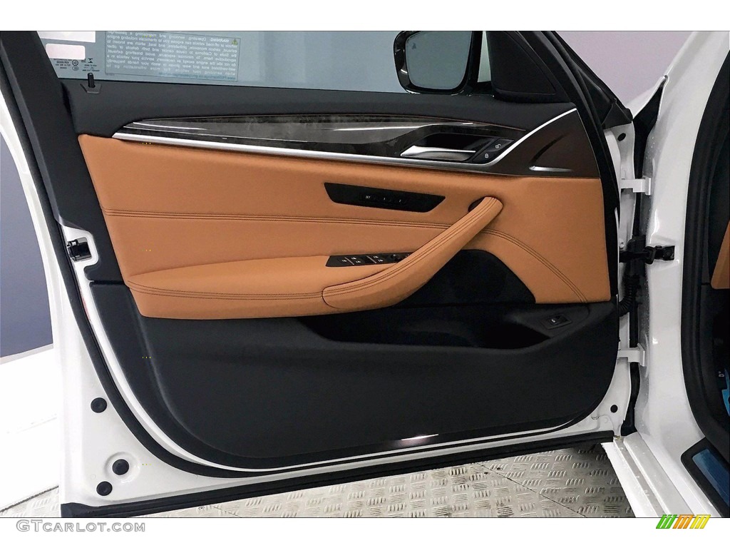 2021 5 Series 540i Sedan - Alpine White / Cognac photo #14