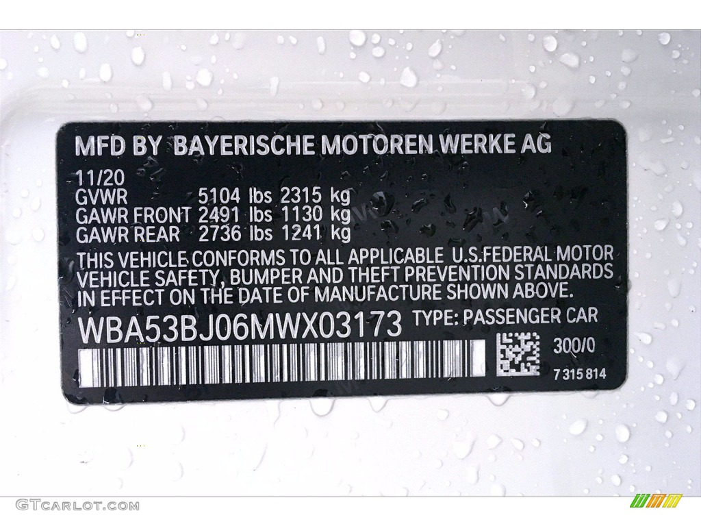 2021 5 Series 540i Sedan - Alpine White / Cognac photo #18