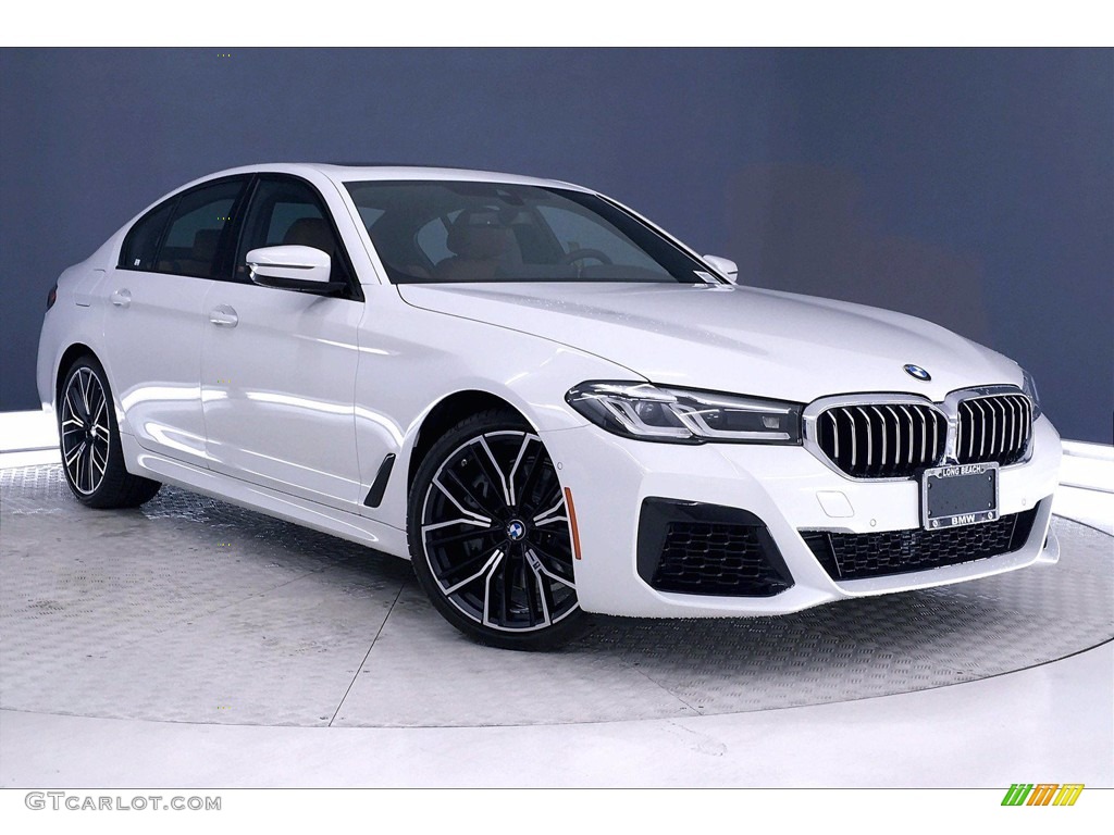 2021 5 Series 540i Sedan - Alpine White / Cognac photo #19