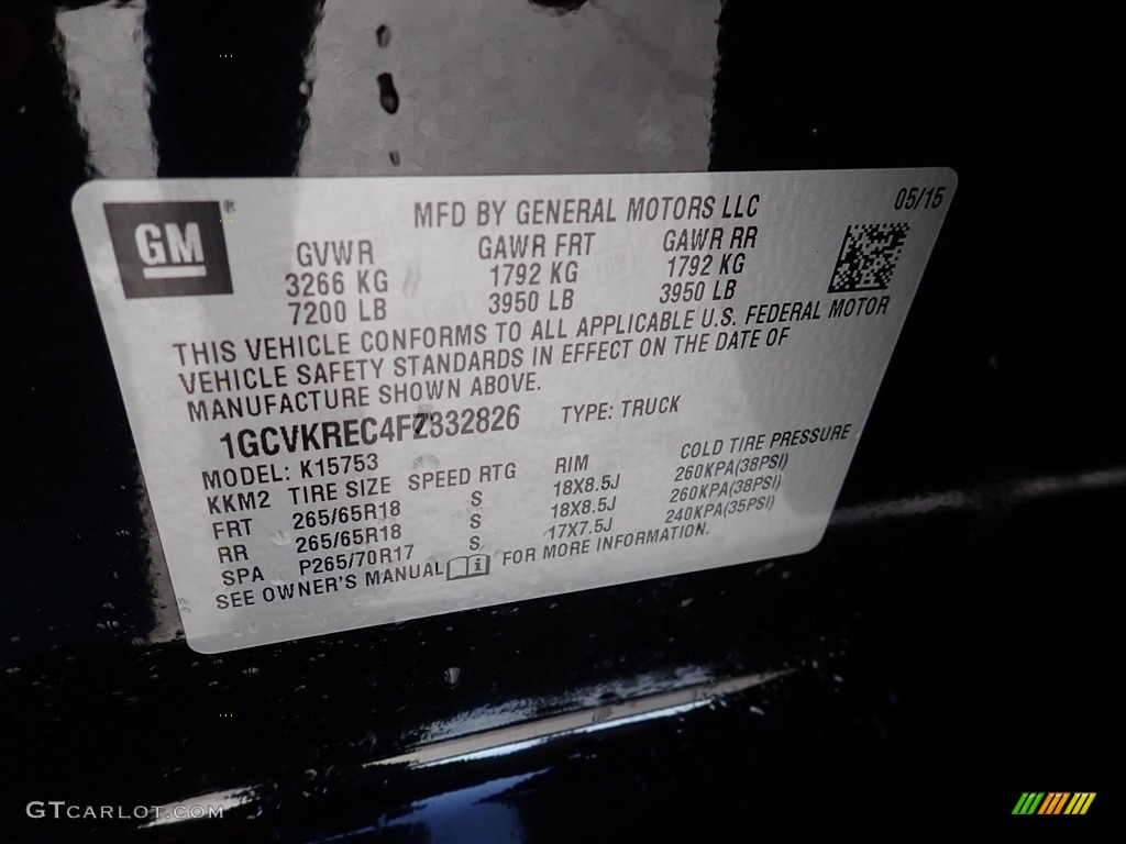 2015 Silverado 1500 LT Double Cab 4x4 - Black / Jet Black photo #28