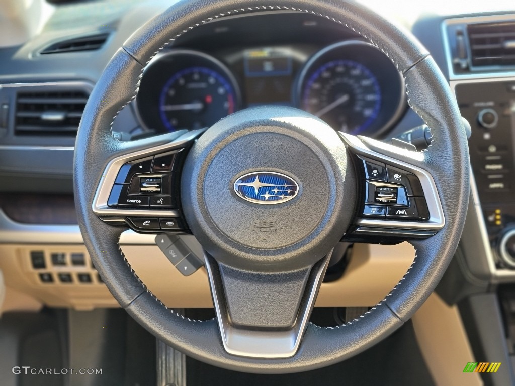 2019 Subaru Outback 2.5i Limited Warm Ivory Steering Wheel Photo #140858855