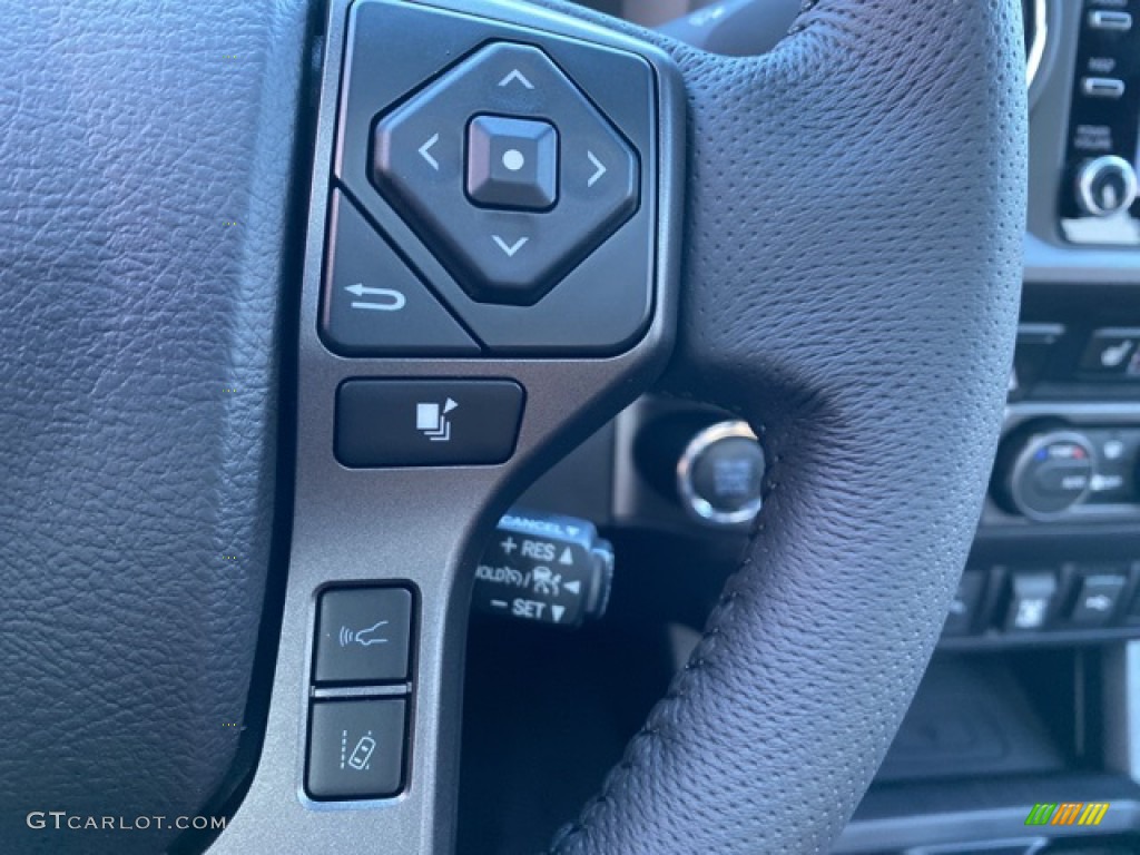2021 Toyota Tacoma TRD Pro Double Cab 4x4 Black Steering Wheel Photo #140861162
