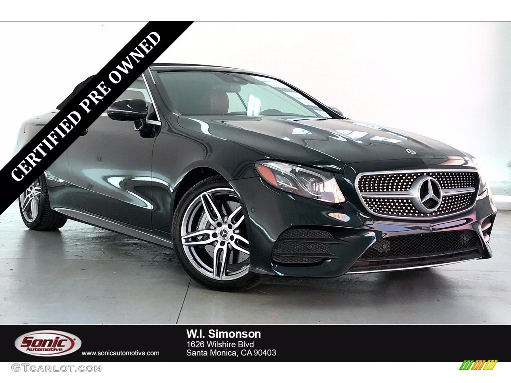 2018 E 400 Convertible - Emerald Green Metallic / Saddle Brown/Black photo #1