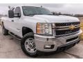 Summit White 2011 Chevrolet Silverado 3500HD LT Extended Cab 4x4 Exterior