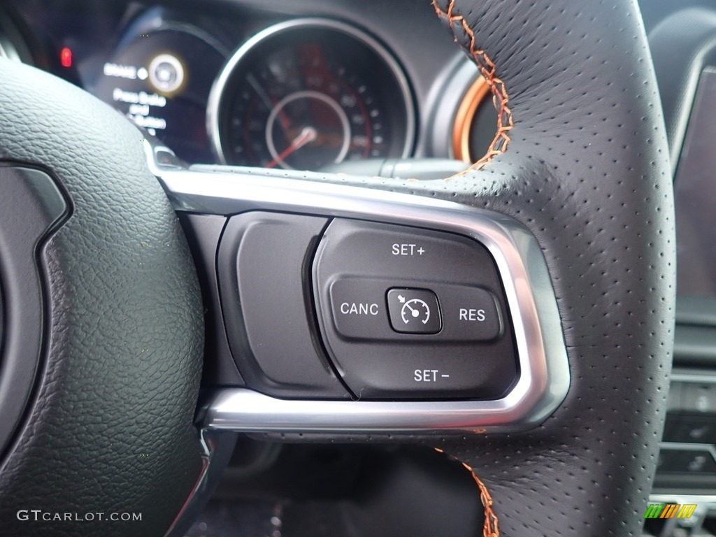 2021 Jeep Gladiator Mojave 4x4 Black/Steel Gray Steering Wheel Photo #140865651