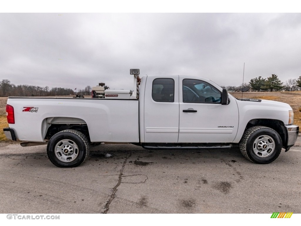 Summit White 2011 Chevrolet Silverado 3500HD LT Extended Cab 4x4 Exterior Photo #140865666