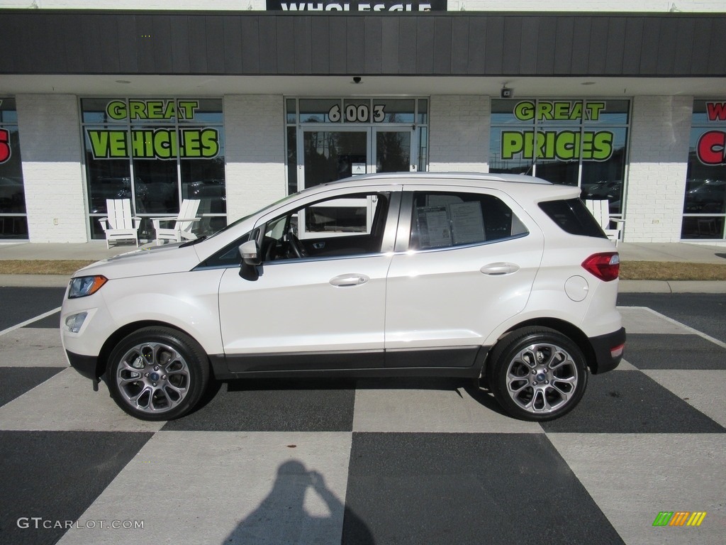 2018 EcoSport Titanium - Diamond White / Medium Light Stone photo #1