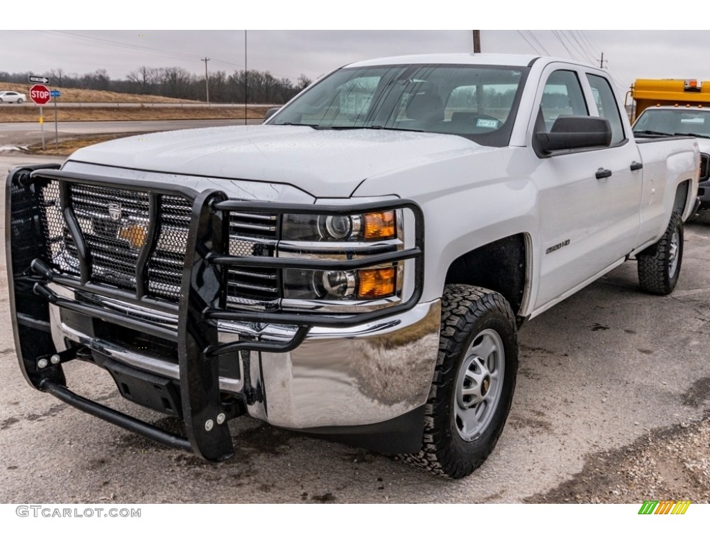Summit White 2016 Chevrolet Silverado 2500HD WT Double Cab 4x4 Exterior Photo #140866906