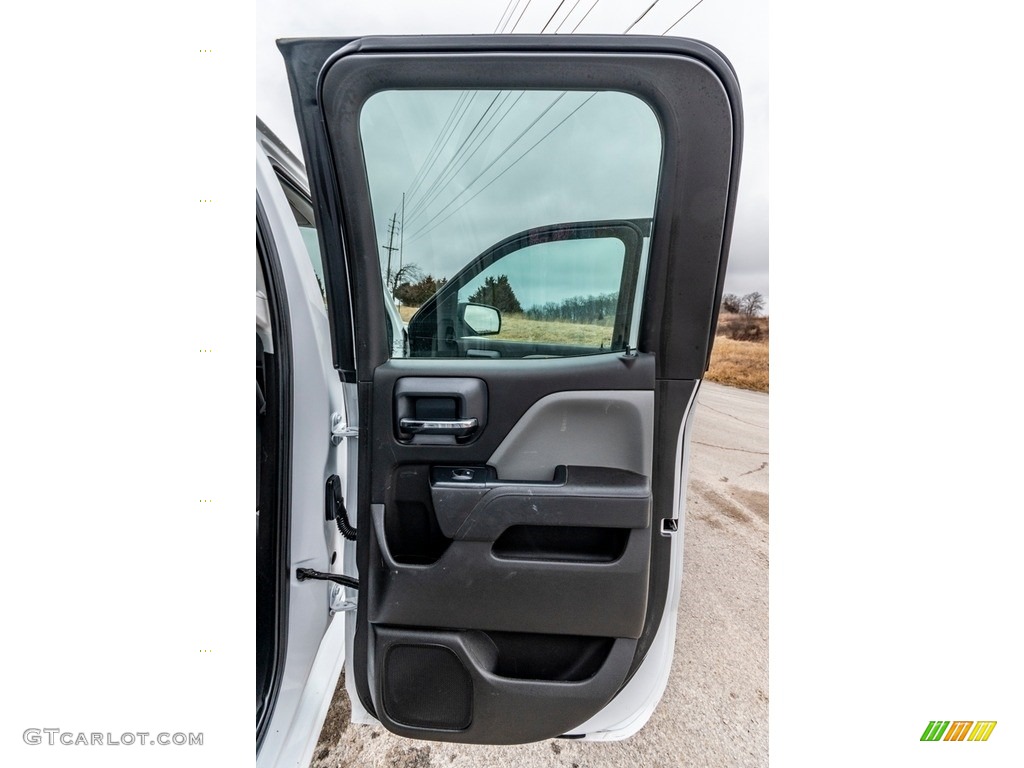 2016 Chevrolet Silverado 2500HD WT Double Cab 4x4 Dark Ash/Jet Black Door Panel Photo #140867351