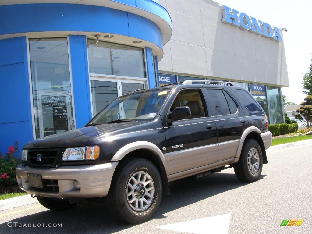 2001 Passport EX 4x4 - Ebony Black / Beige photo #1