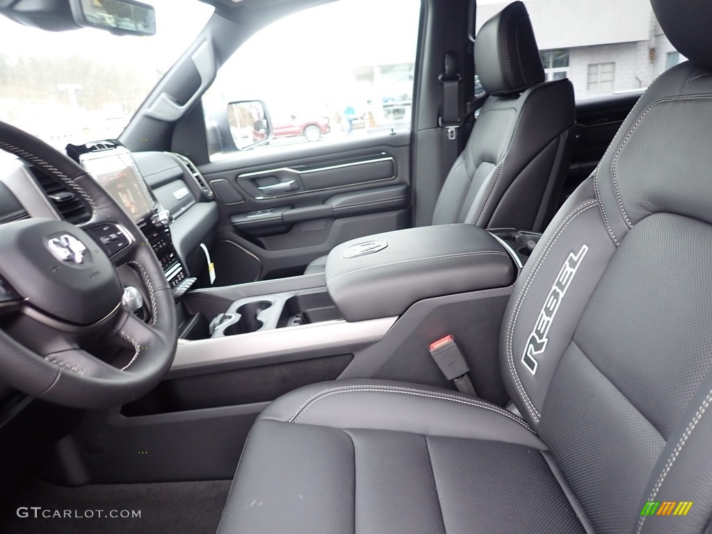 2021 1500 Rebel Crew Cab 4x4 - Hydro Blue Pearl / Black photo #14