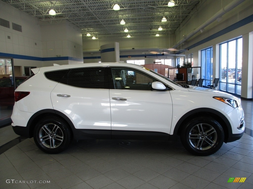 Pearl White 2017 Hyundai Santa Fe Sport AWD Exterior Photo #140875951