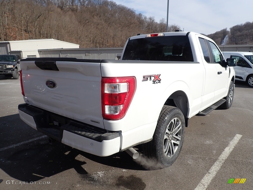 2021 F150 STX SuperCab 4x4 - Oxford White / Black photo #2