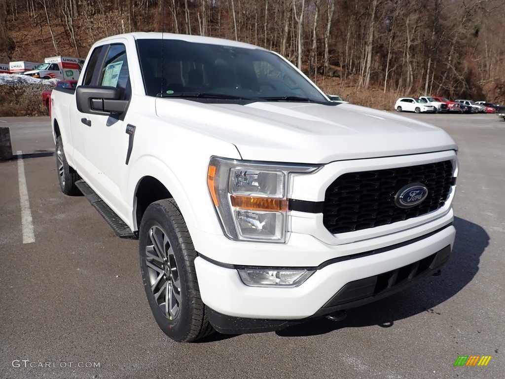 2021 F150 STX SuperCab 4x4 - Oxford White / Black photo #3