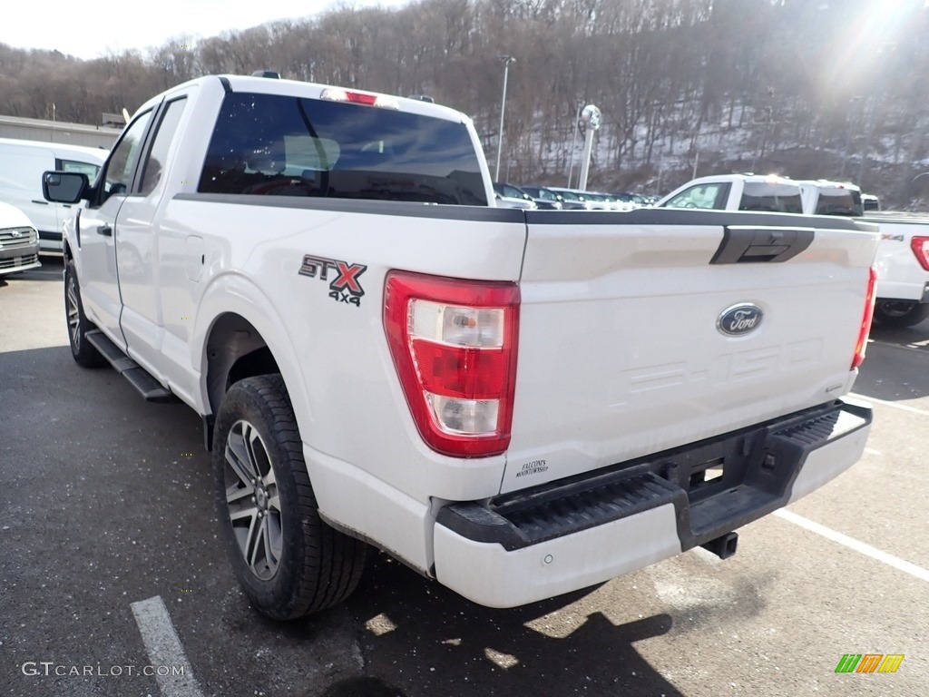 2021 F150 STX SuperCab 4x4 - Oxford White / Black photo #6