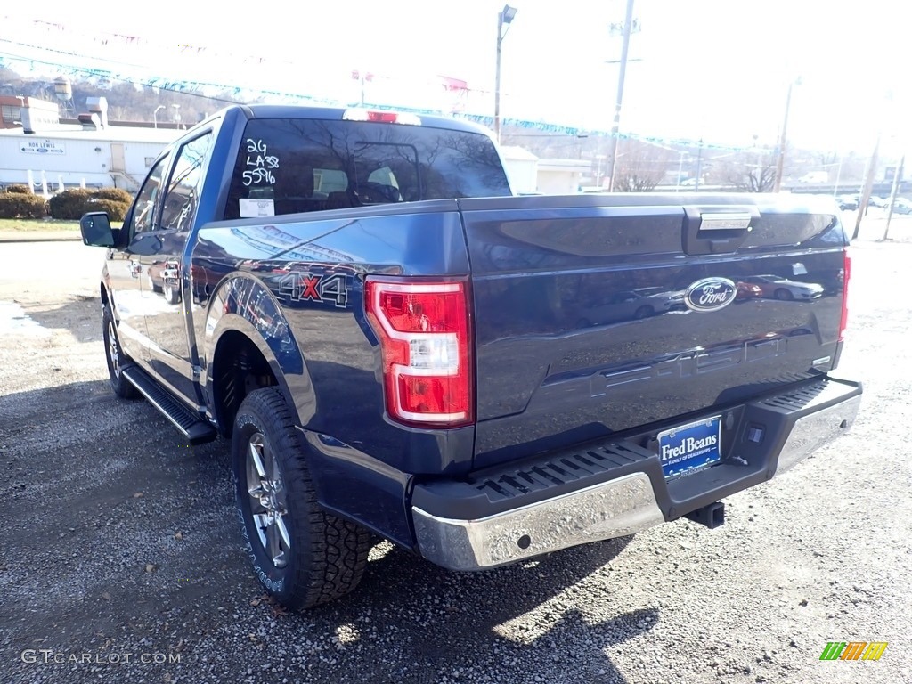 2020 F150 XLT SuperCrew 4x4 - Blue Jeans / Medium Earth Gray photo #7