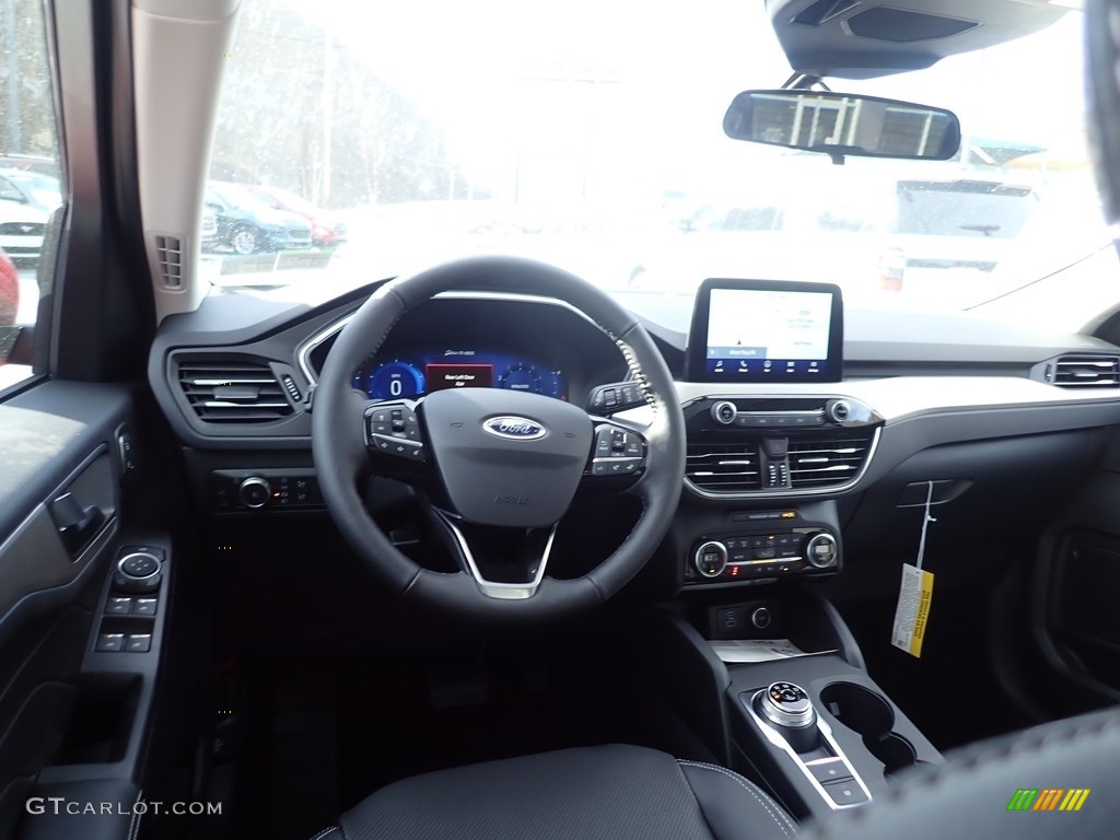 2021 Ford Escape SEL 4WD Ebony Dashboard Photo #140877286
