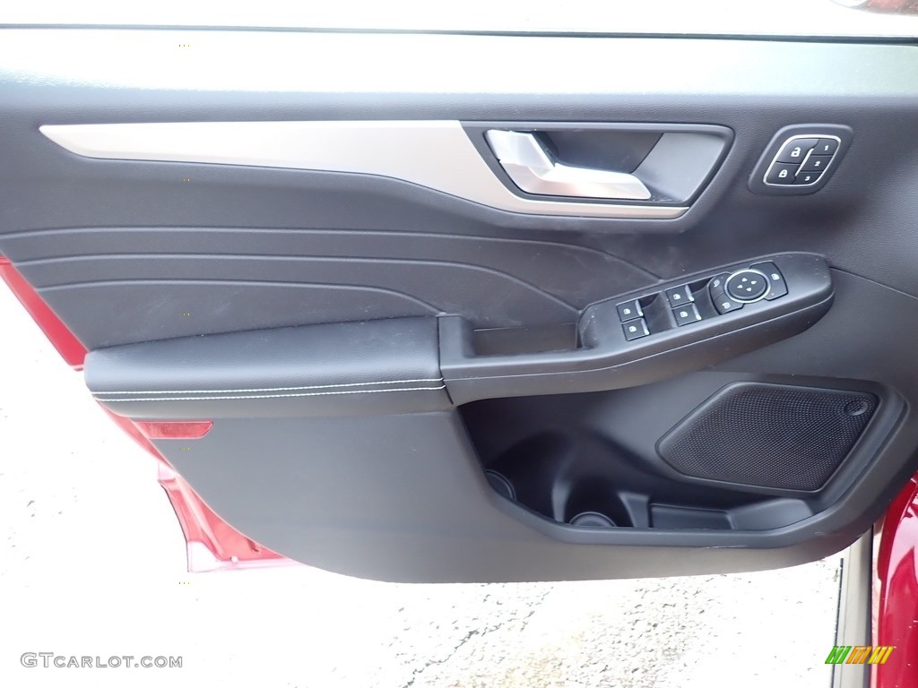 2021 Ford Escape SEL 4WD Ebony Door Panel Photo #140877328