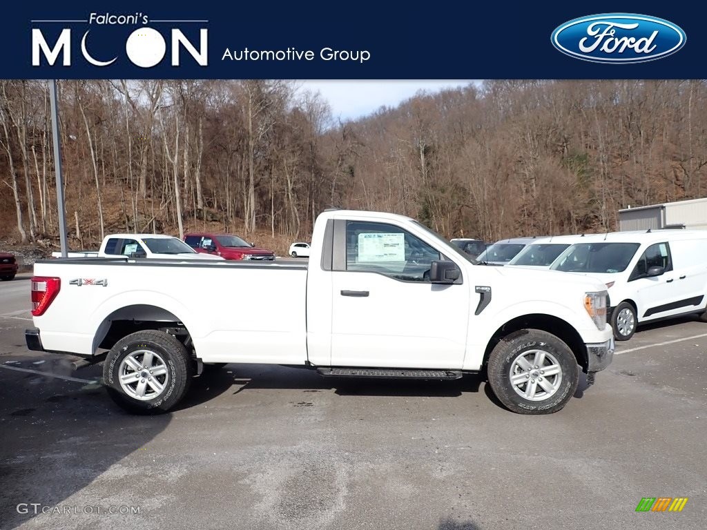 2021 F150 XL Regular Cab 4x4 - Oxford White / Medium Dark Slate photo #1
