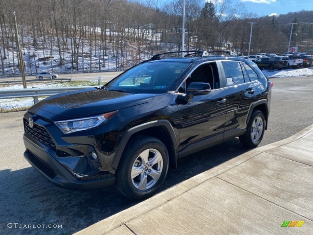2021 RAV4 XLE AWD - Midnight Black Metallic / Black photo #13