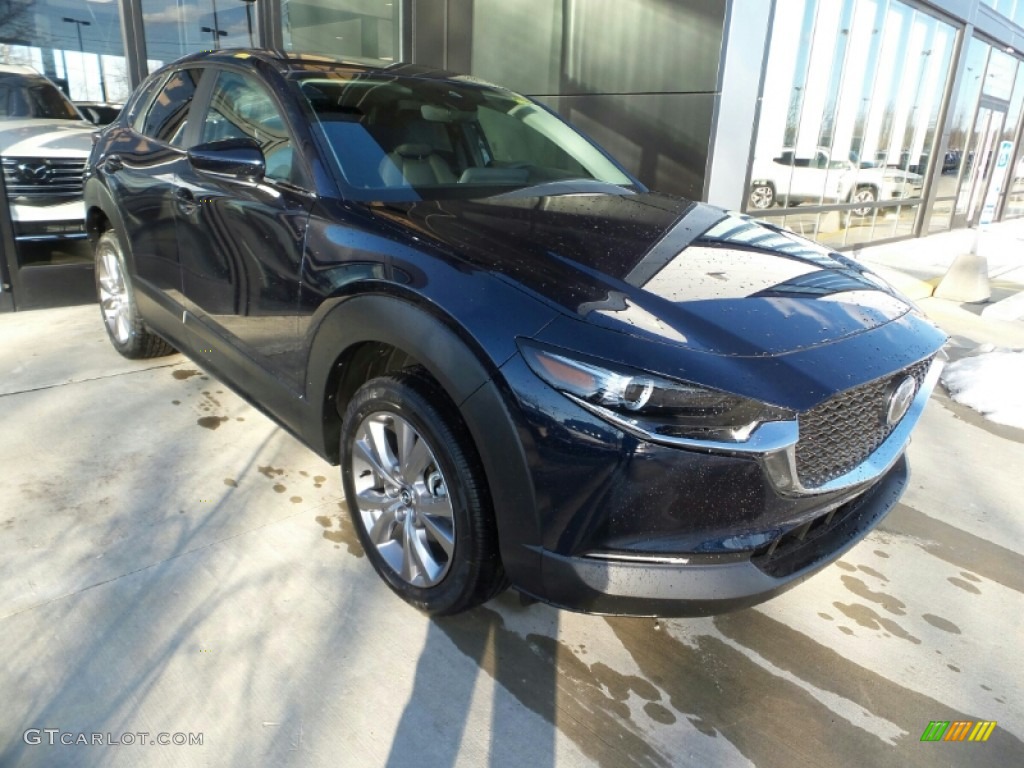 2021 CX-30 Select AWD - Deep Crystal Blue Mica / Black photo #1