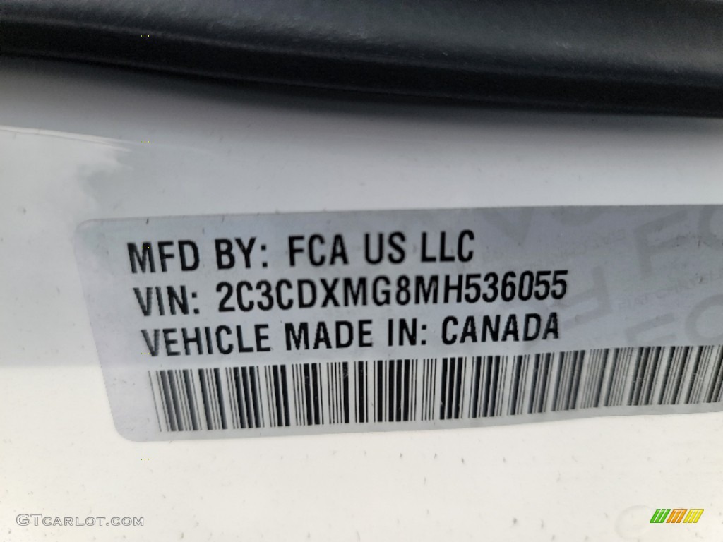 2021 Charger GT AWD - White Knuckle / Black photo #10