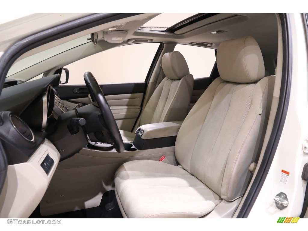 2010 CX-7 i Sport - Crystal White Pearl Mica / Sand photo #5