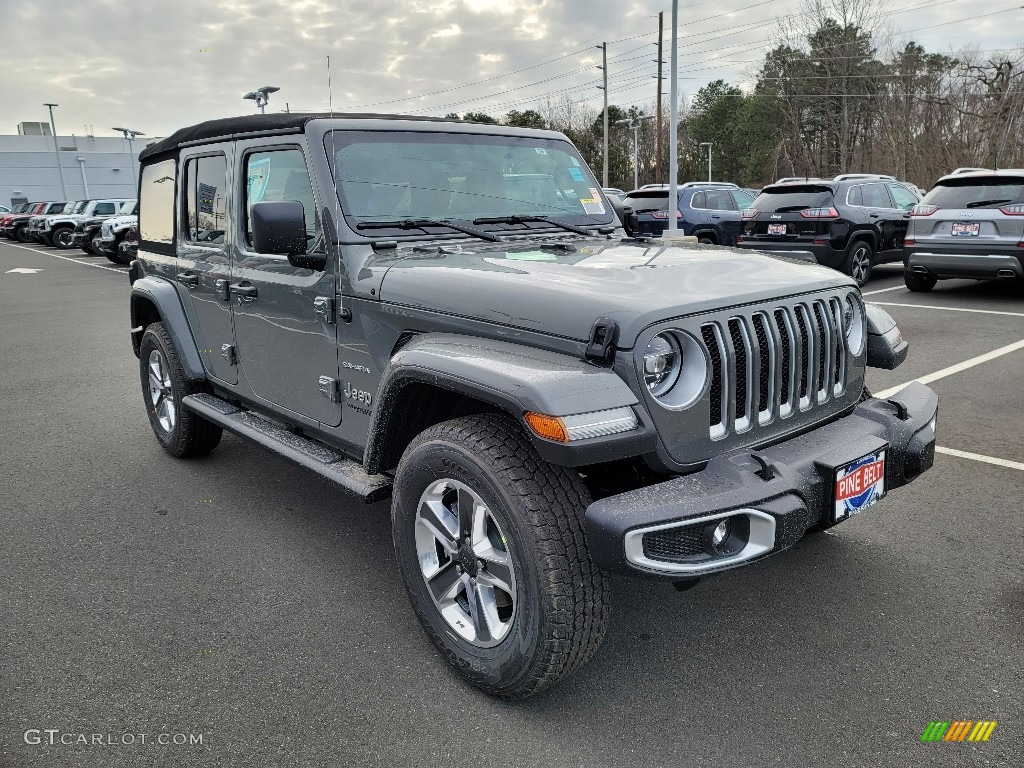 2021 Wrangler Unlimited Sahara 4x4 - Sting-Gray / Black photo #1