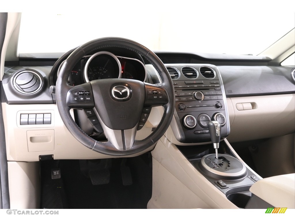 2010 CX-7 i Sport - Crystal White Pearl Mica / Sand photo #6