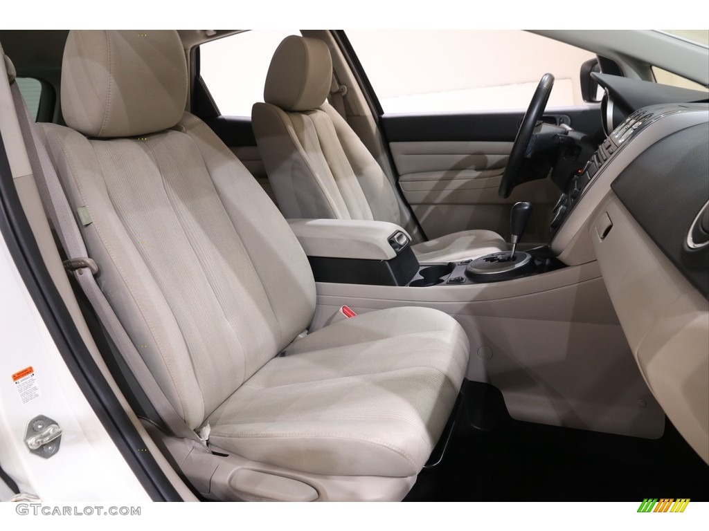 2010 CX-7 i Sport - Crystal White Pearl Mica / Sand photo #14