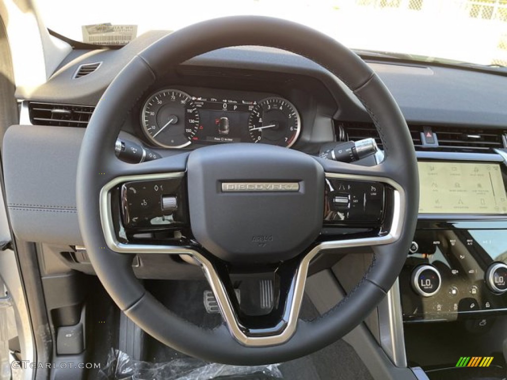 2021 Land Rover Discovery Sport S Ebony Steering Wheel Photo #140882890