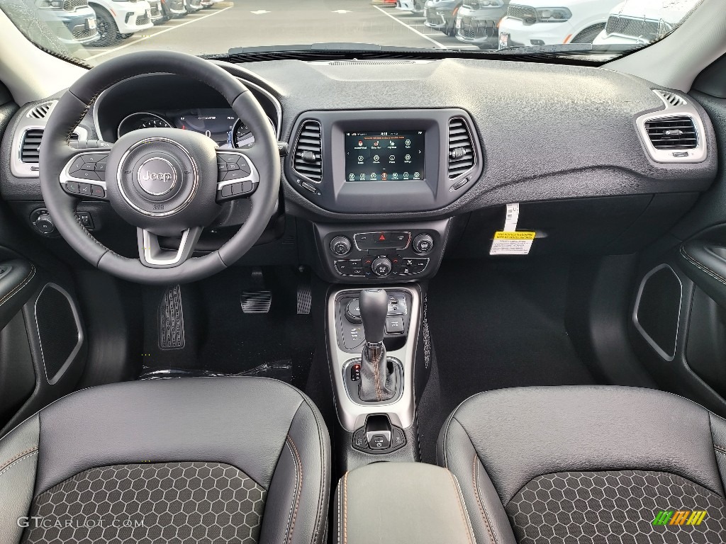 Black Interior 2021 Jeep Compass Latitude 4x4 Photo #140883052