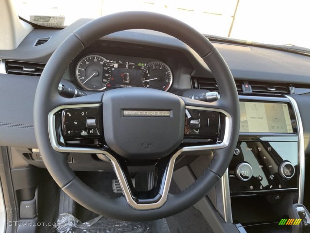 2021 Land Rover Discovery Sport S Ebony Steering Wheel Photo #140883478