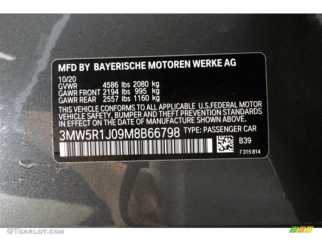 2021 3 Series 330i Sedan - Mineral Gray Metallic / Black photo #18