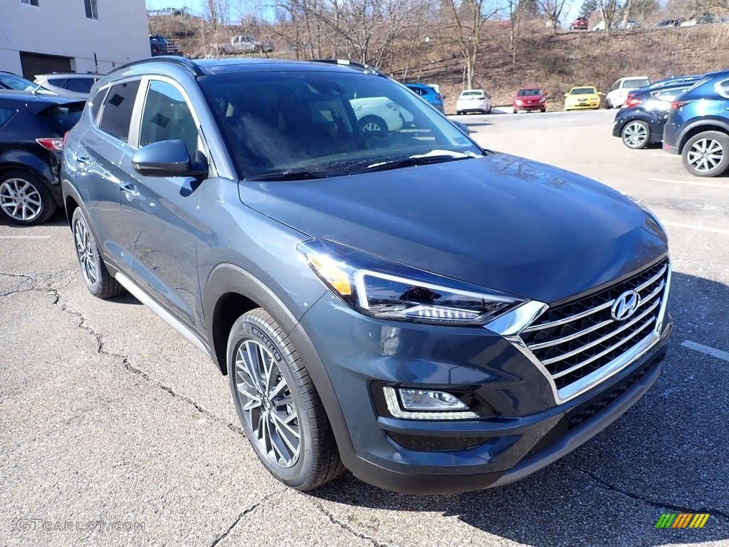 2021 Tucson Ulitimate AWD - Dusk Blue / Black photo #3