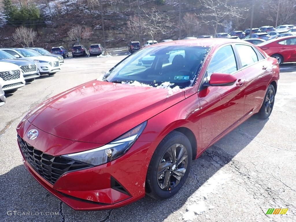 2021 Elantra SEL - Scarlet Red Pearl / Black photo #5