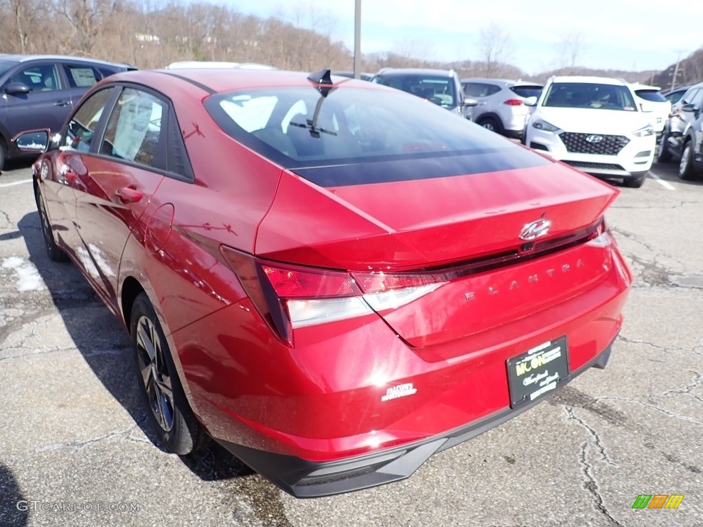2021 Elantra SEL - Scarlet Red Pearl / Black photo #6