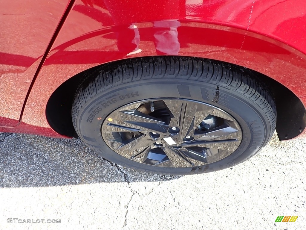 2021 Elantra SEL - Scarlet Red Pearl / Black photo #7