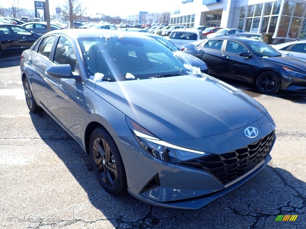 2021 Elantra SEL - Electric Shadow / Medium Gray photo #3