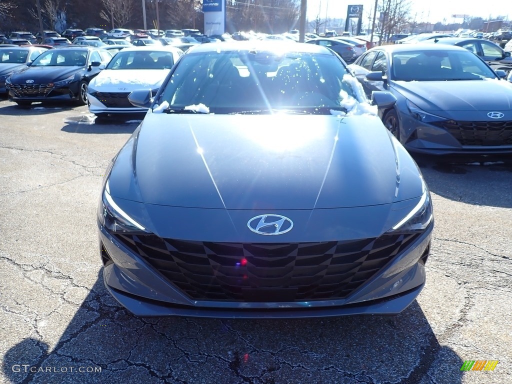 2021 Elantra SEL - Electric Shadow / Medium Gray photo #4