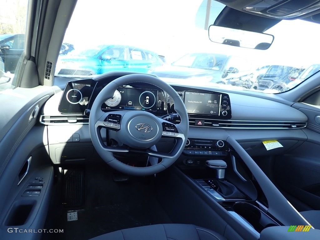 2021 Elantra SEL - Electric Shadow / Medium Gray photo #8
