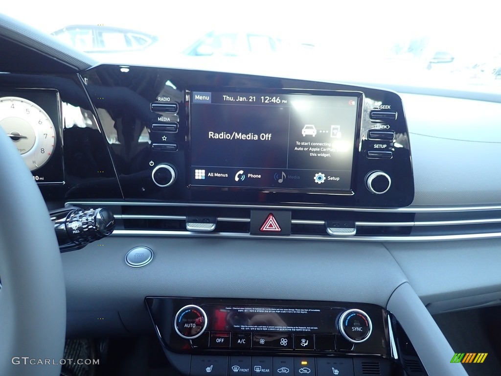 2021 Elantra SEL - Electric Shadow / Medium Gray photo #12