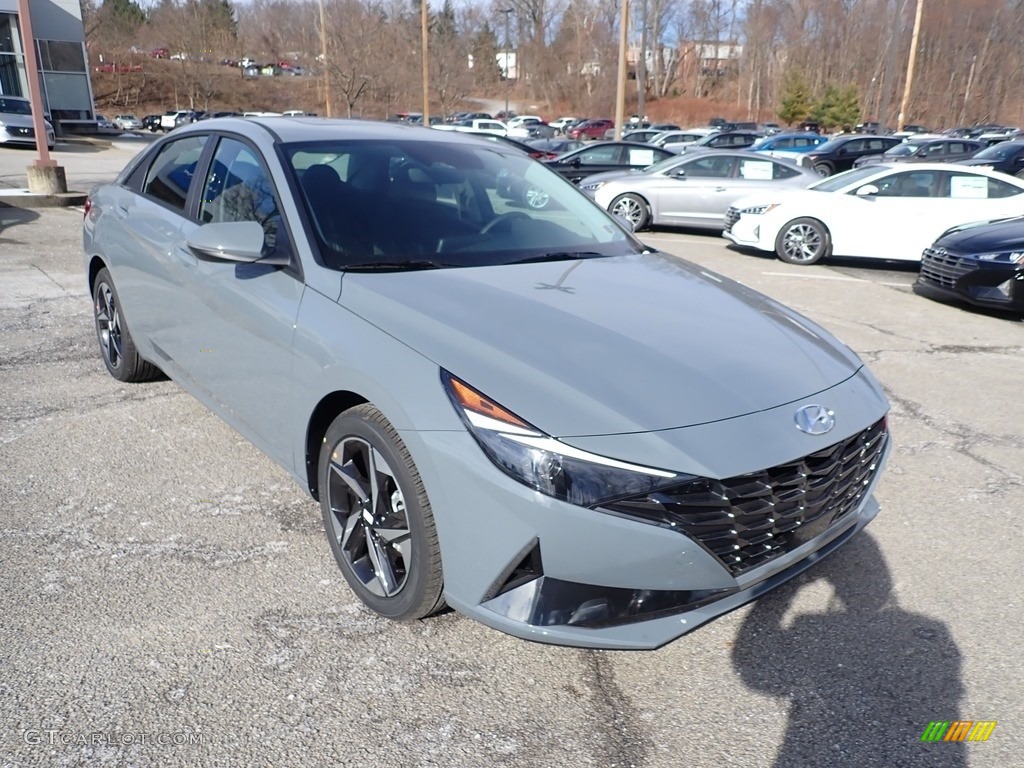 2021 Elantra SEL - Electric Shadow / Black photo #3