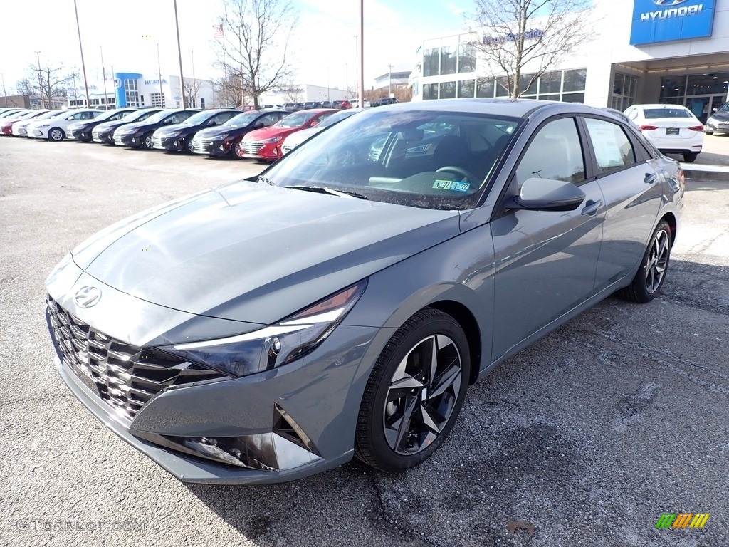 2021 Elantra SEL - Electric Shadow / Black photo #5