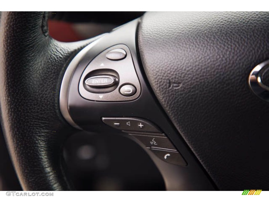 2018 Infiniti Q70 3.7 LUXE Graphite Steering Wheel Photo #140886568