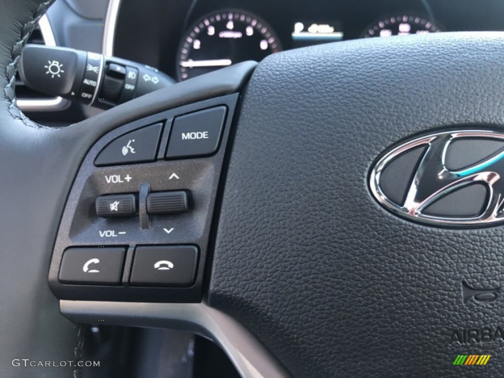 2021 Hyundai Tucson Ulitimate AWD Black Steering Wheel Photo #140890882