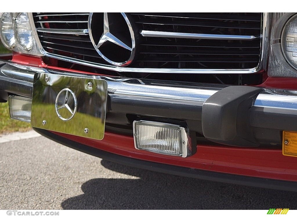 1989 SL Class 560 SL Roadster - Signal Red / Black photo #12